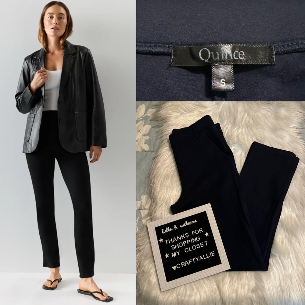 Quince Ultra-Stretch Ponte Straight Leg Pants | Women’s Small